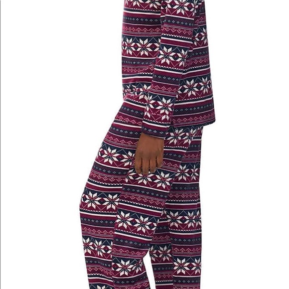 Nautica Women’s 2-pc Lightweight Fleece Pajama Sleepwear Set Pants w-Pockets XXL - Picture 2 of 7